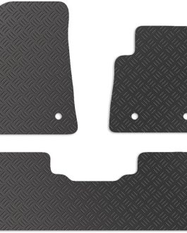 Rubber Car Mats for MG5 EV 2020+ – Tailored Fit Floor Mat Set, All Weather Heavy Duty, Black with Anti-Slip Backing and Clips