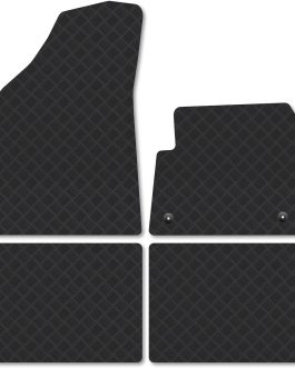 Heavy Duty Universal PVC Floor Mats with Cargo Liner – 4 Piece Waterproof Trim-to-Fit Set