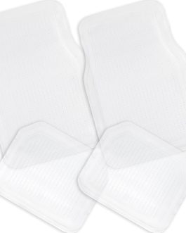 Heavy Duty Clear Rubber Car Floor Mats 4-Piece Set